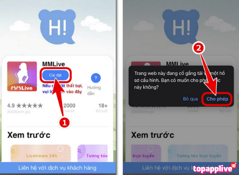 Tải MMLive cho điện thoại iOS