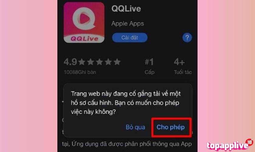 Hướng dẫn tải QQLive cho iOS